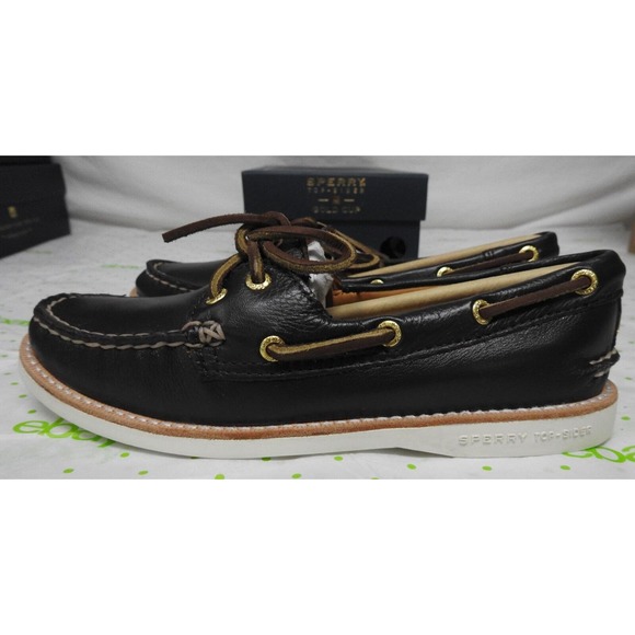 Sperry Top Sider Gold Cup women's size 5 M Dark brown 2 eye boat shoe loafers - Picture 3 of 8